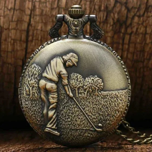 Golf Gift Pocket Watch NEW Golfer Prize - Picture 3 of 4